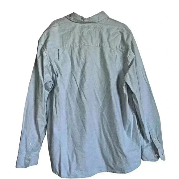 American Eagle Sz XL Relaxed Fit Cotton Button‎ Down Shirt Office Heavyweight - Picture 2 of 8